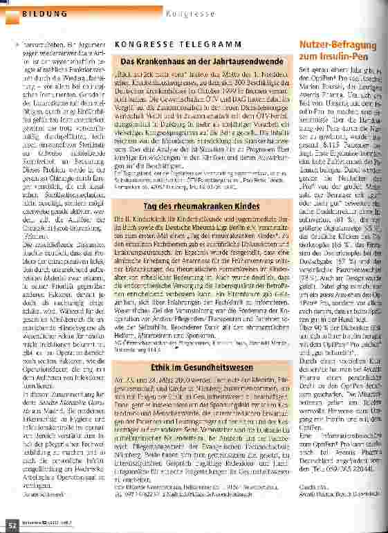 Vorschauseite 2: 2. Internationales Symposium für Pflegepersonal