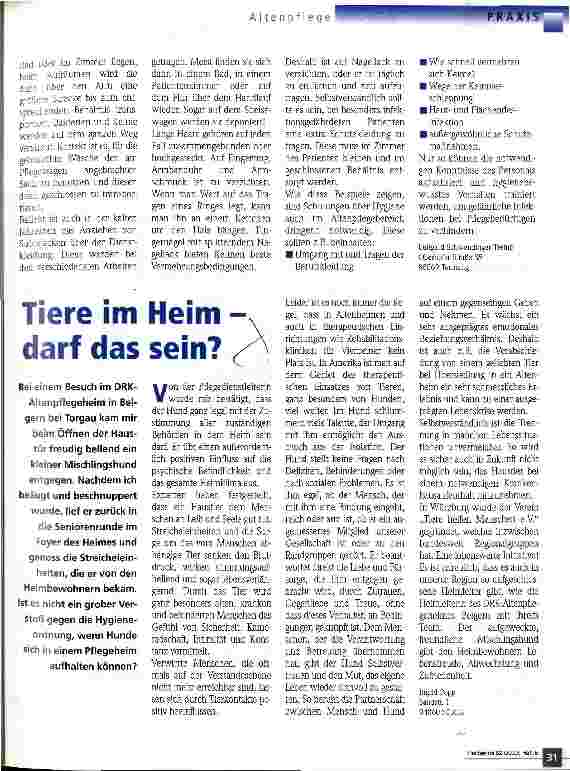 Vorschauseite 2: Wie hygienisch ist die Pflege im Altenheim?