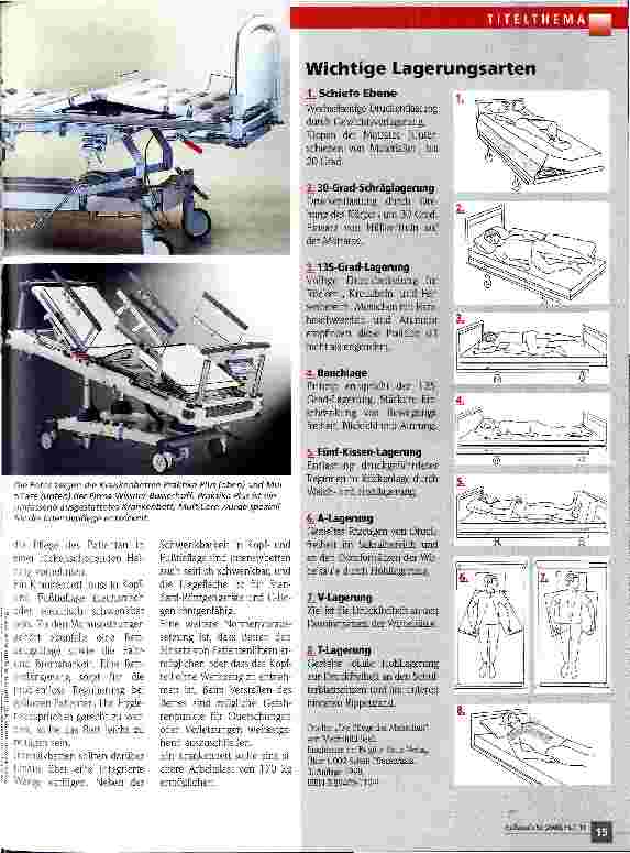 Vorschauseite 2: Das Bett im Krankenhaus High Tech für die Pflege