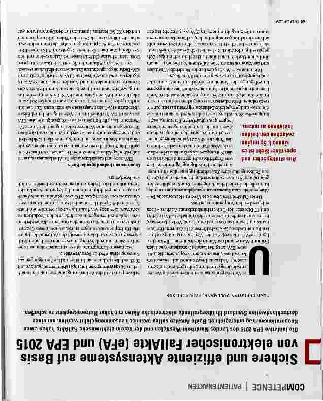 Vorschauseite 1: Sichere und effiziente Aktensysteme auf Basis von elektronischer FallAkte (eFA) und EPA 2015