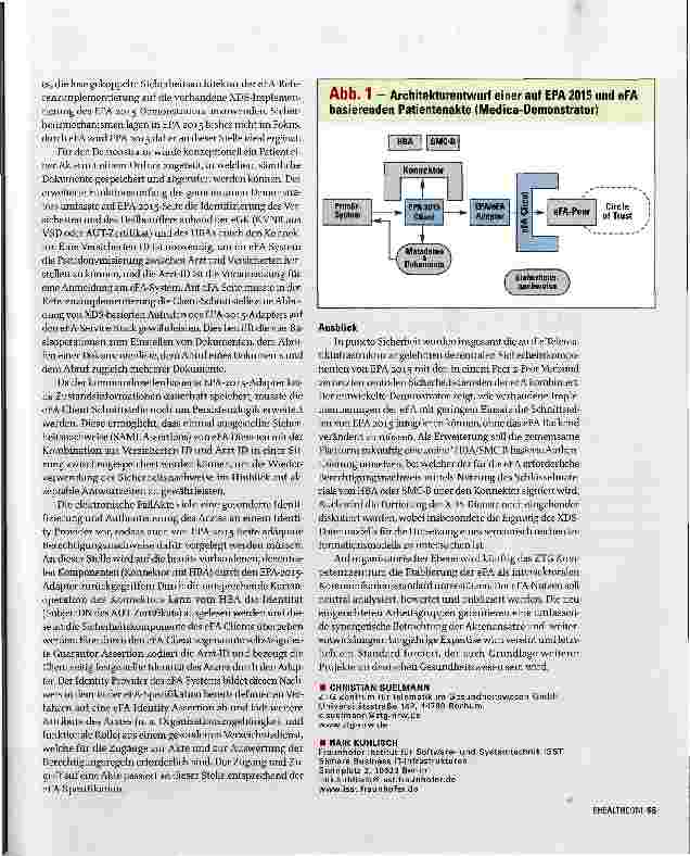 Vorschauseite 2: Sichere und effiziente Aktensysteme auf Basis von elektronischer FallAkte (eFA) und EPA 2015