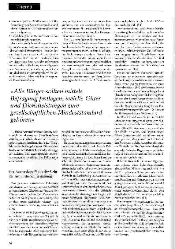 Vorschauseite 2: Lebenslage Armut