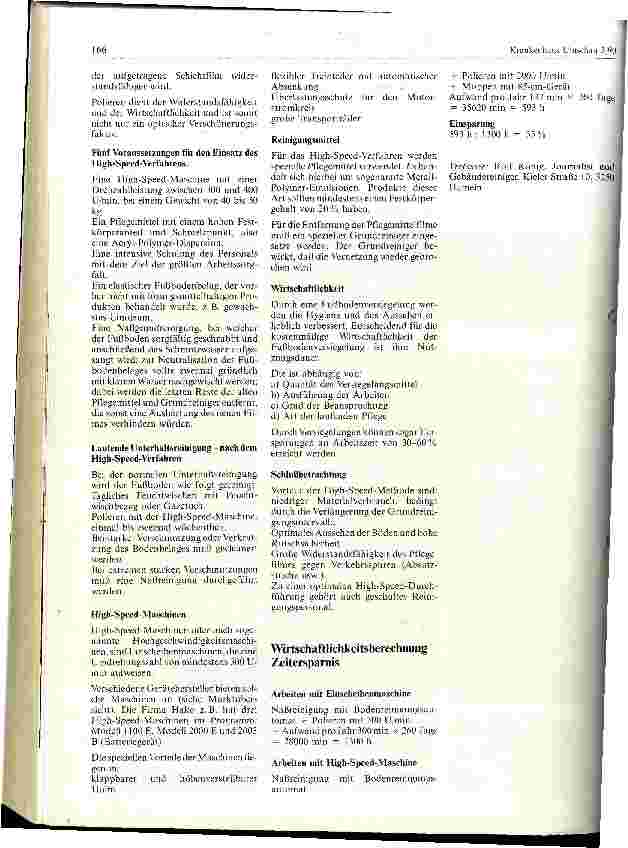 Vorschauseite 2: Reinigungsansprüche im Krankenhausbereich