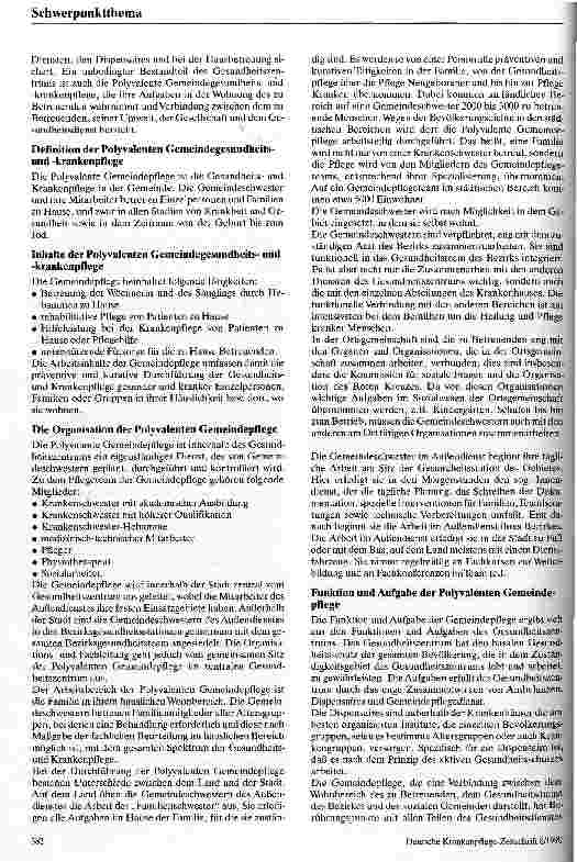 Vorschauseite 2: Die Polyvalente Gemeindepflege als Teil des primären Gesundheitswesens