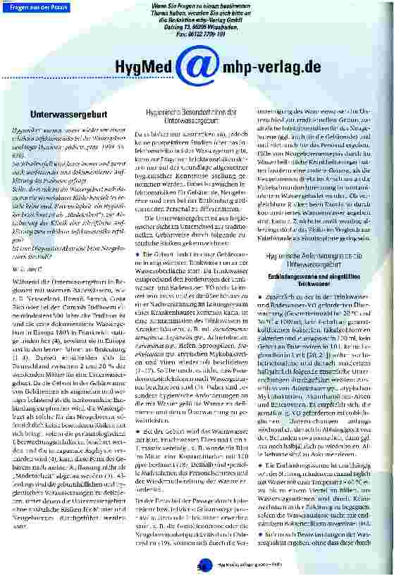 Vorschauseite 1: Unterwassergeburt