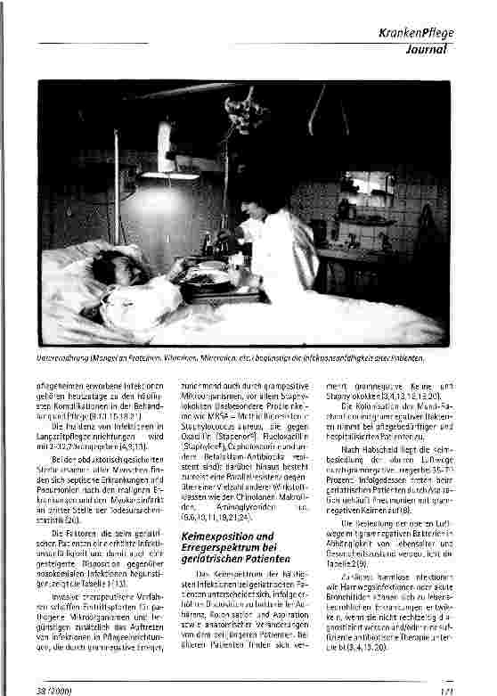 Vorschauseite 2: Klinische Bedeutung von Infektionen bei geriatrischen Patienten in Langzeitpflegeeinrichtungen