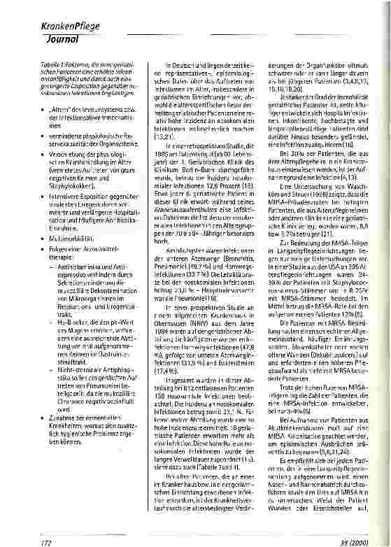 Vorschauseite 3: Klinische Bedeutung von Infektionen bei geriatrischen Patienten in Langzeitpflegeeinrichtungen
