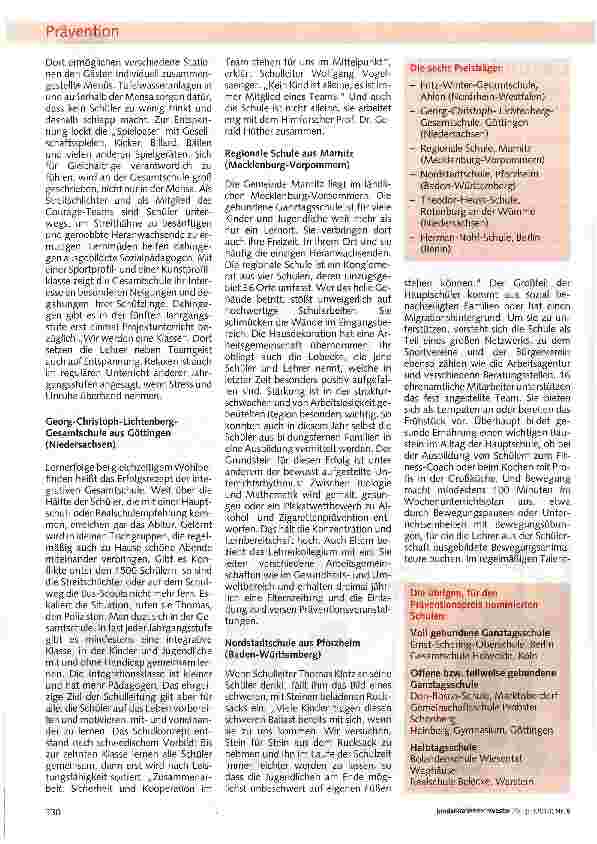 Vorschauseite 2: Gesunde Schüler