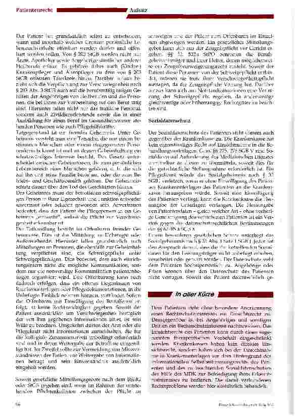 Vorschauseite 2: Die Einsichtnahme in Krankenunterlagen