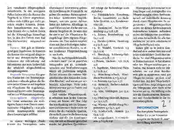 Vorschauseite 2: Nur jeder dritte Stützpunkt berät gut