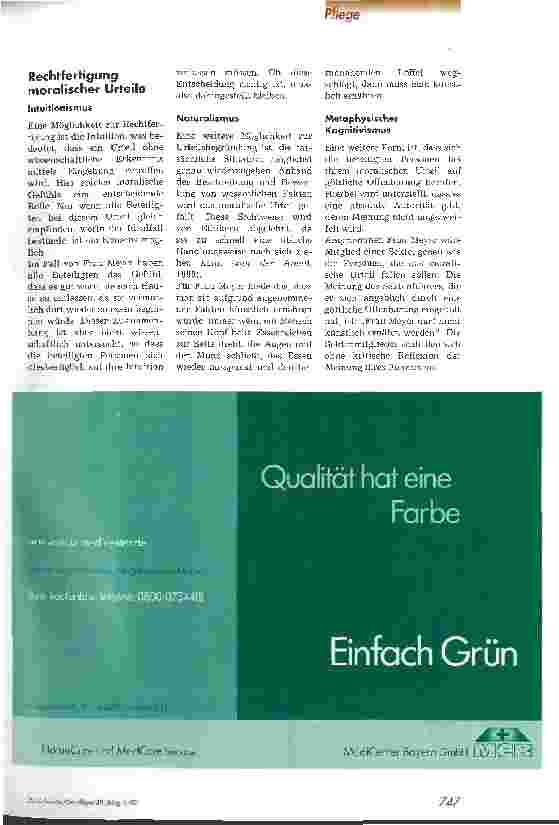 Vorschauseite 2: Ethische Betrachung einer Nahrungsverweigerung