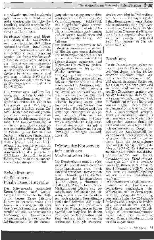 Vorschauseite 2: Die stationäre medizinische Rehabilitation