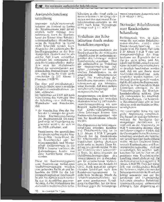 Vorschauseite 3: Die stationäre medizinische Rehabilitation