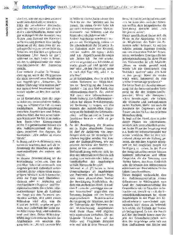 Vorschauseite 3: Die Betreuung von Angehörigen auf der Intensivstation