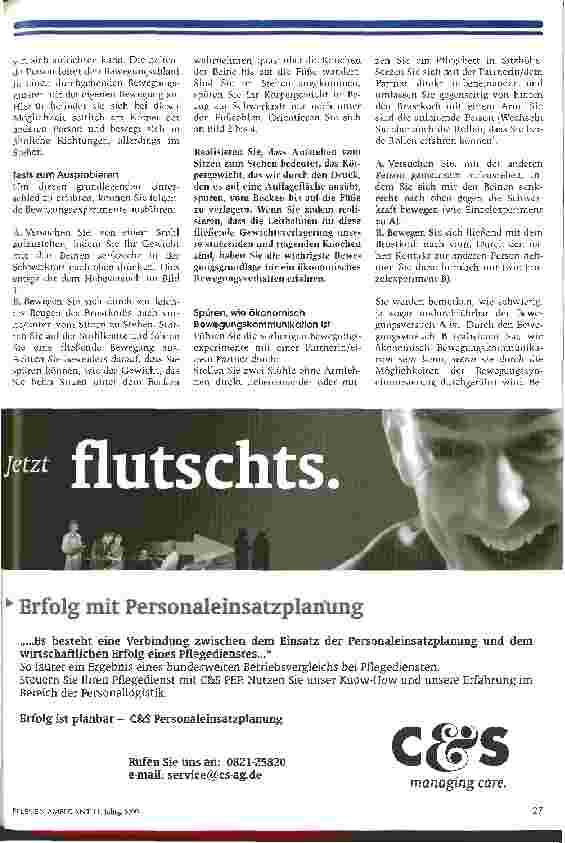 Vorschauseite 3: Berühren und bewegen Die Förderung der Bewegungsfähigkeit ist eine Grundlage der aktivierenden Pflege, Teil 2