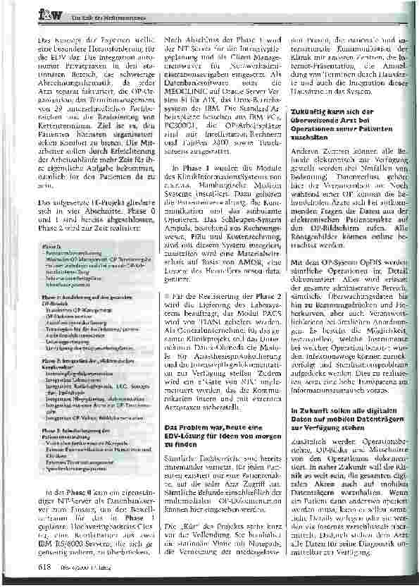 Vorschauseite 2: Das Ende des Medizintourismus Das integrierte KrankenhausInformationsSystem in der MEOCLINIC Berlin