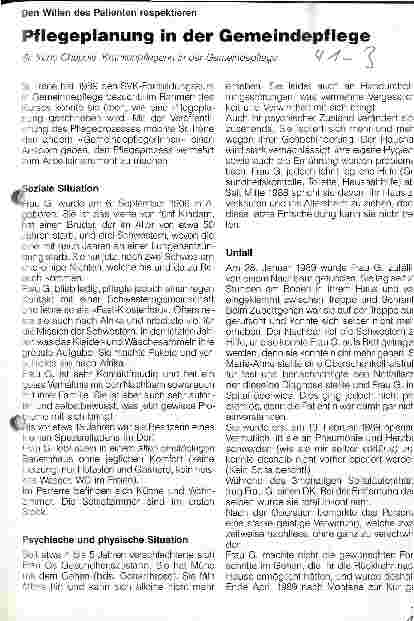 Vorschauseite 1: Pflegeplanung in der Gemeindepflege
