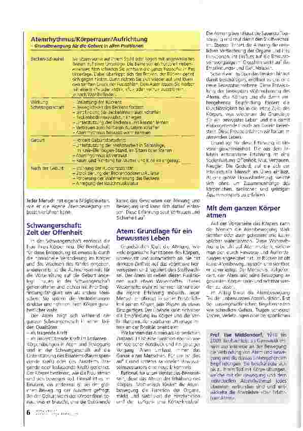 Vorschauseite 3: Atem: Tragende und unterstützende Kraft