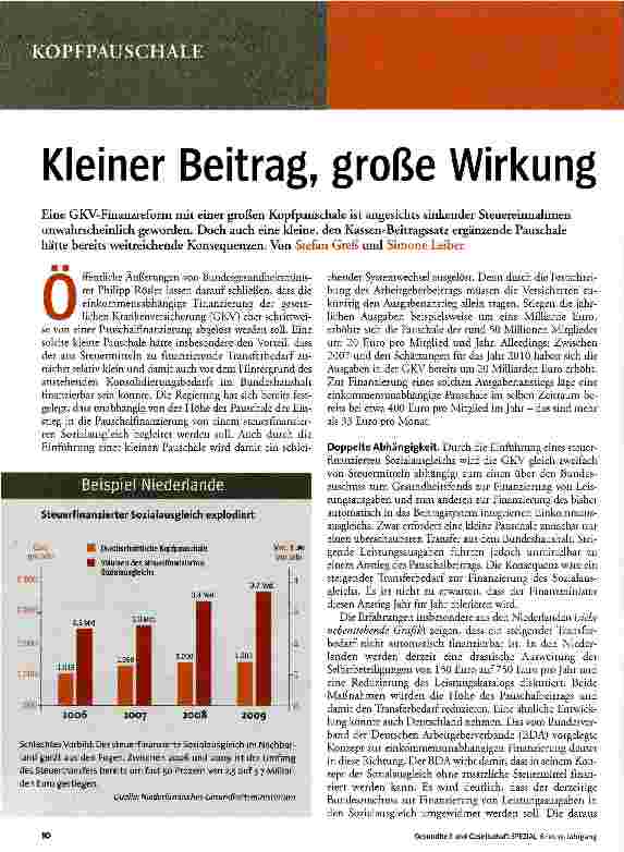 Vorschauseite 1: Kleiner Beitrag, große Wirkung