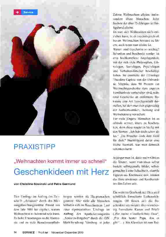 Vorschauseite 1: „Weihnachten kommt immer so schnell Geschenkideen mit Herz