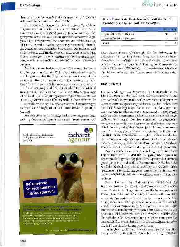 Vorschauseite 4: Kodierrichtlinien 2011 - Quo vadis?