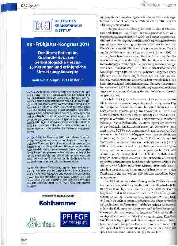 Vorschauseite 6: Kodierrichtlinien 2011 - Quo vadis?