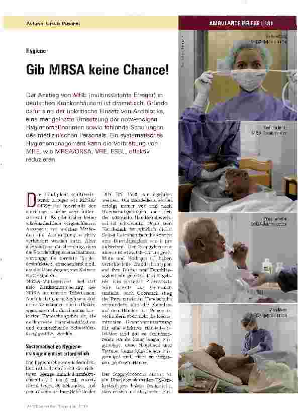 Vorschauseite 1: Gib MRSA keine Chance!