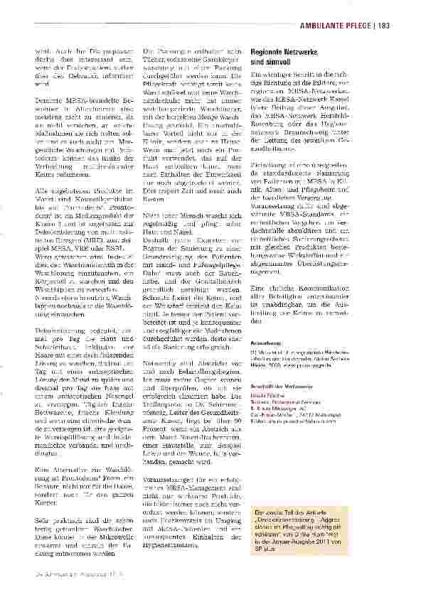 Vorschauseite 3: Gib MRSA keine Chance!