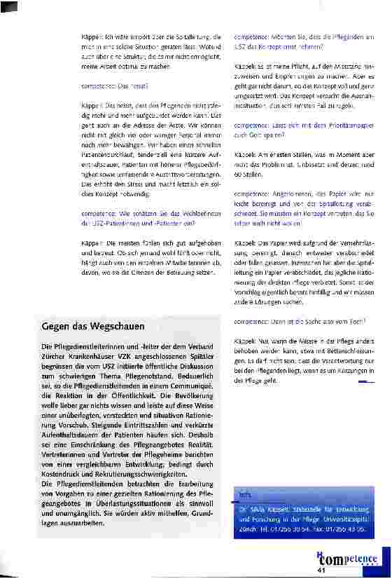Vorschauseite 2: Opfer sind Patienten und Pflegende