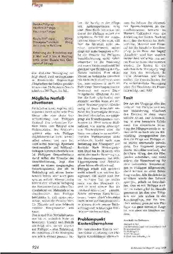 Vorschauseite 6: Heimbeatmung eines Kindes