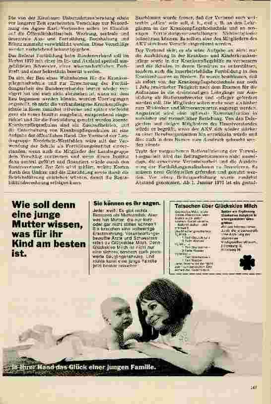 Vorschauseite 2: Bericht über die Delegiertenversammlungdes Agnes Karll-Verbandes vom 5.-7.2.1970 in Frankfurt a. M