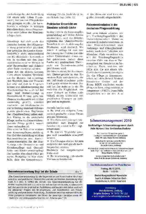 Vorschauseite 2: Lernen am Patientensimulator