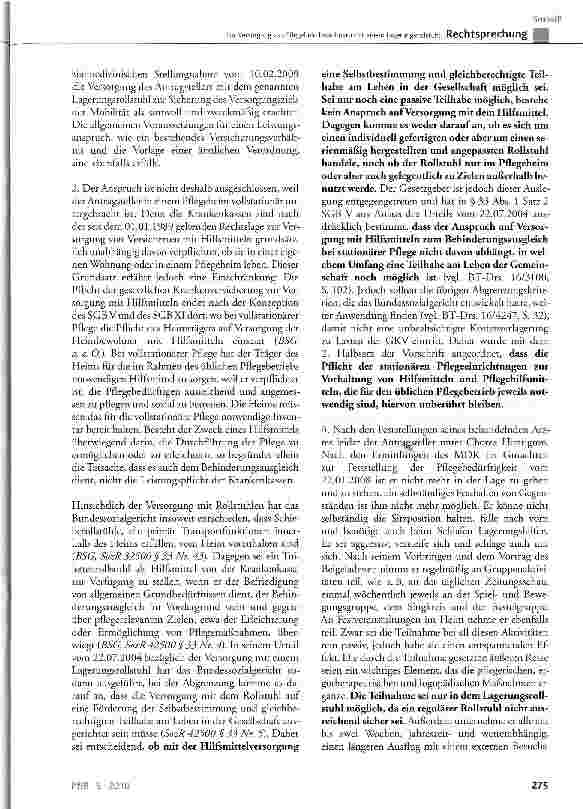 Vorschauseite 3: Zur Versorgung von Pflegeheimbewohnern mit einem Lagerungsrollstuhl