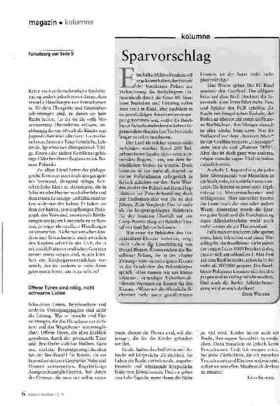 Vorschauseite 2: Missbrauch ohne Ende