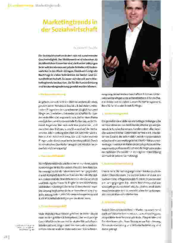 Vorschauseite 1: Marketingtrends in der Sozialwirtschaft