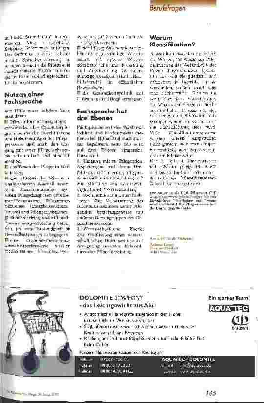 Vorschauseite 2: Professionalisierung durch pflegerische Klassifikationssysteme Teil 1: Unaussprechliche Pflege