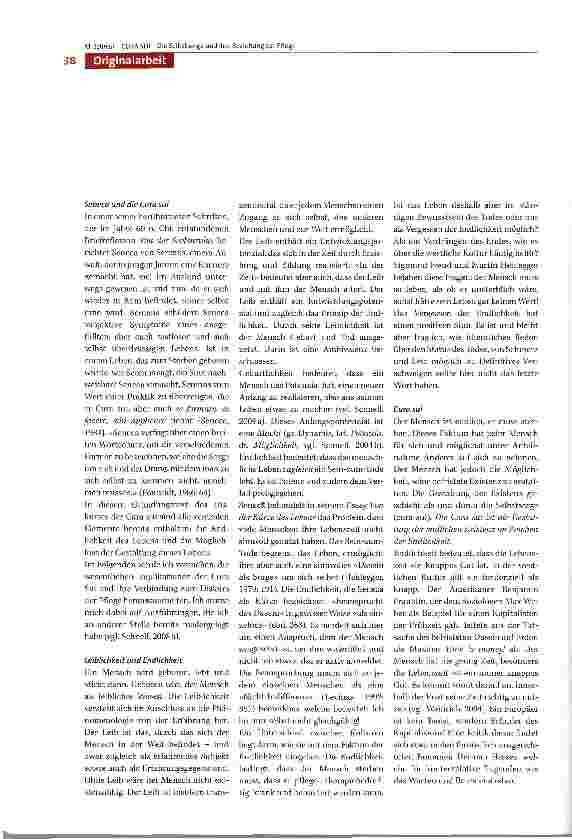 Vorschauseite 2: CURA SUI - Die Selbstsorge und ihre Beziehung zur Pflege