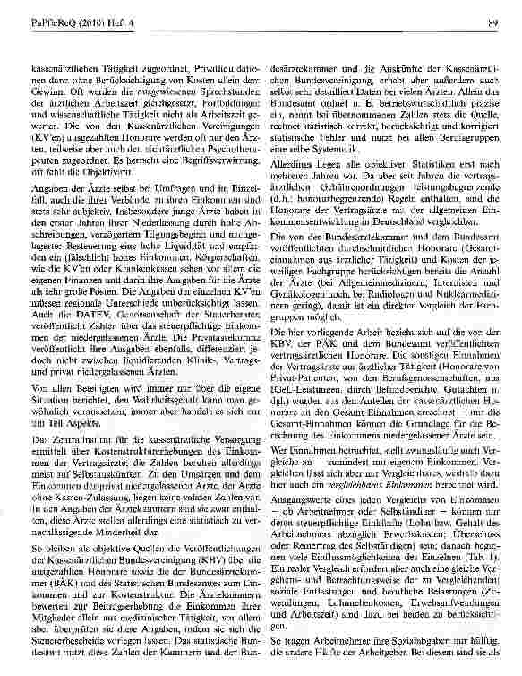 Vorschauseite 3: Das Einkommen niedergelassener Arzte