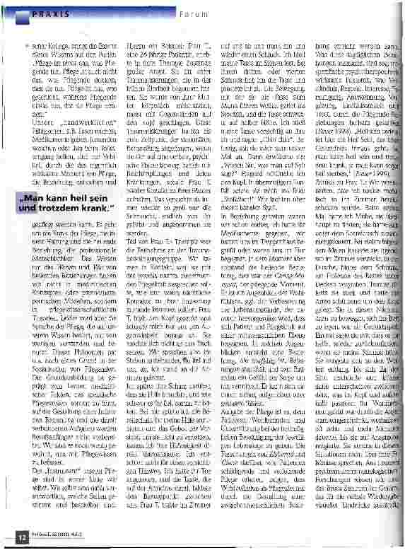 Vorschauseite 2: Wie ich pflege - wer ich bin