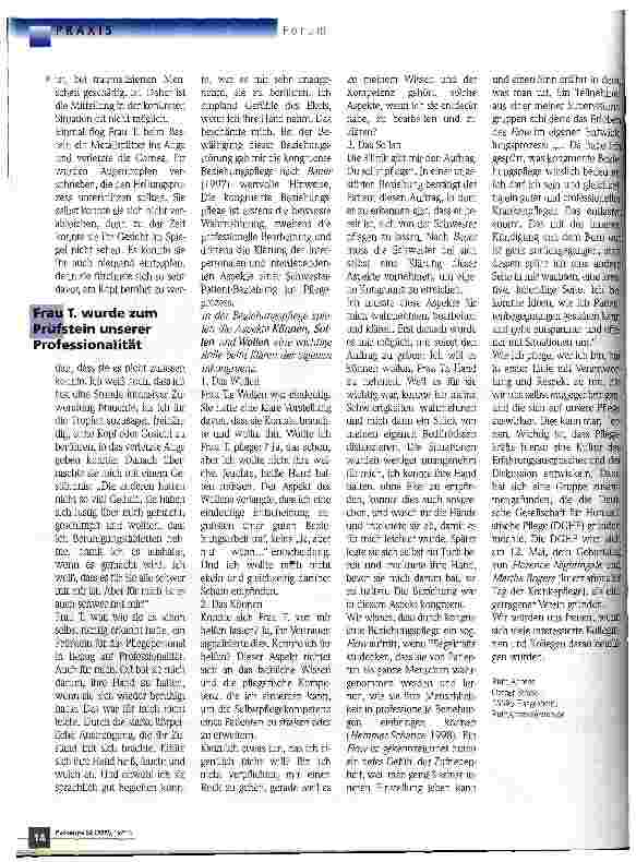 Vorschauseite 3: Wie ich pflege - wer ich bin