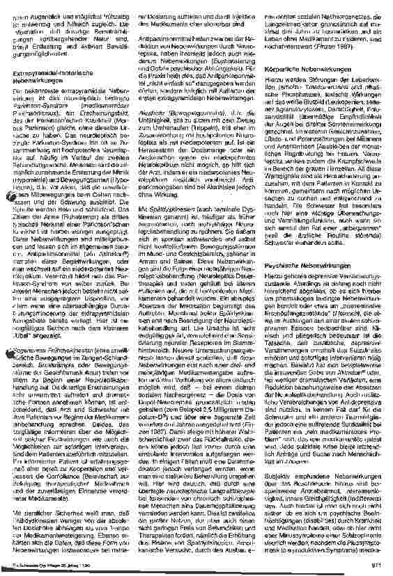 Vorschauseite 3: Psychiatrische Krankenpflege 3. Teil: Psychopharmaka