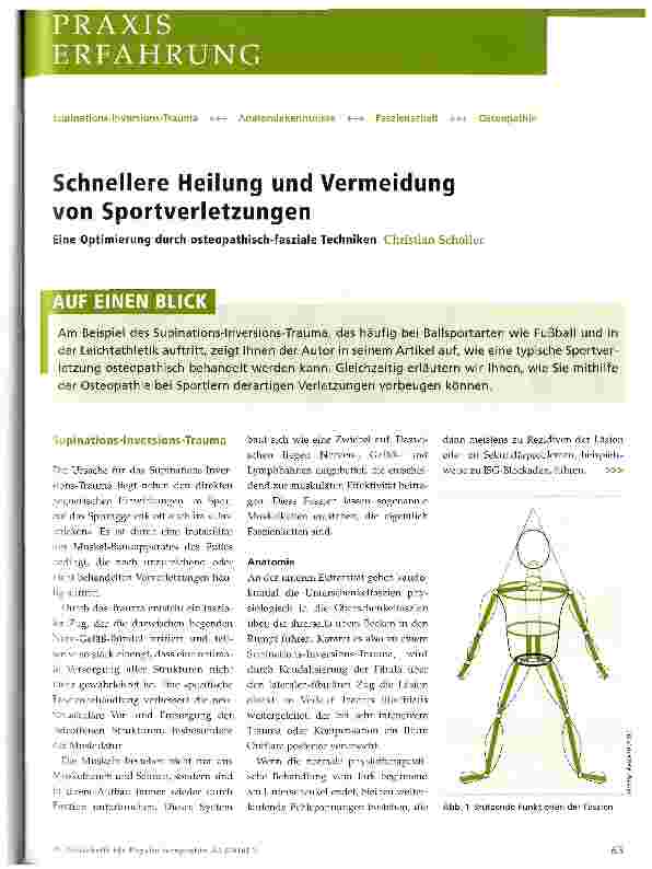 Vorschauseite 1: Schnellere Heilung und Vermeidung von Sportverletzungen
