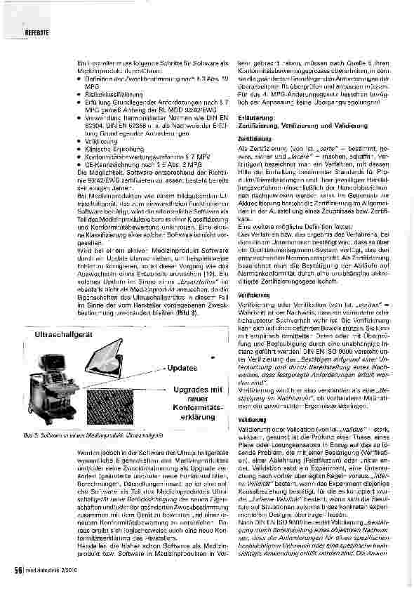 Vorschauseite 5: Software als Medizinprodukt MDD 2007/47/EG