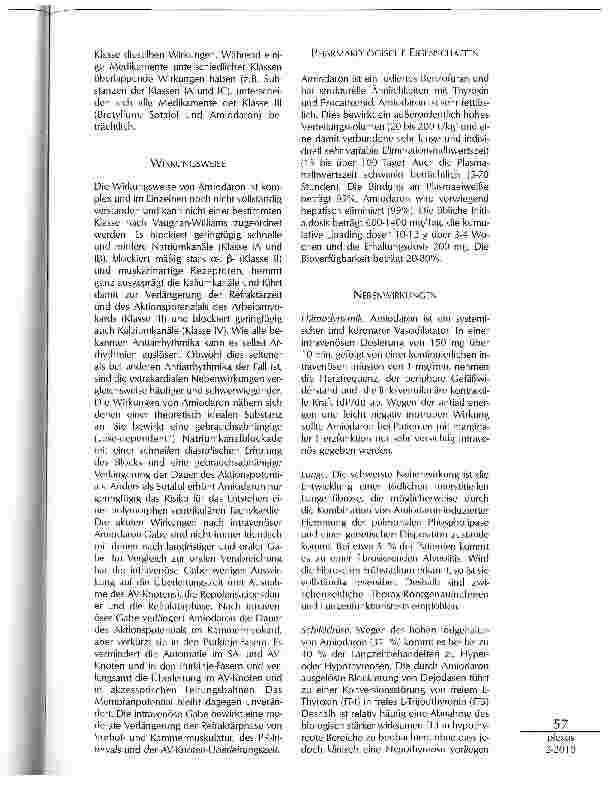 Vorschauseite 2: PERIOPERATIVES MANAGEMENT VON HERZRHYTHMUSSTÖRUNGEN - MEDIKAMENTÖSE THERAPIE: IMMER AMIODARON?