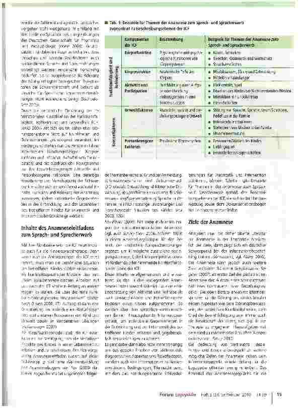 Vorschauseite 2: Der Anamneseleitfaden zum Sprachund Sprecherwerb