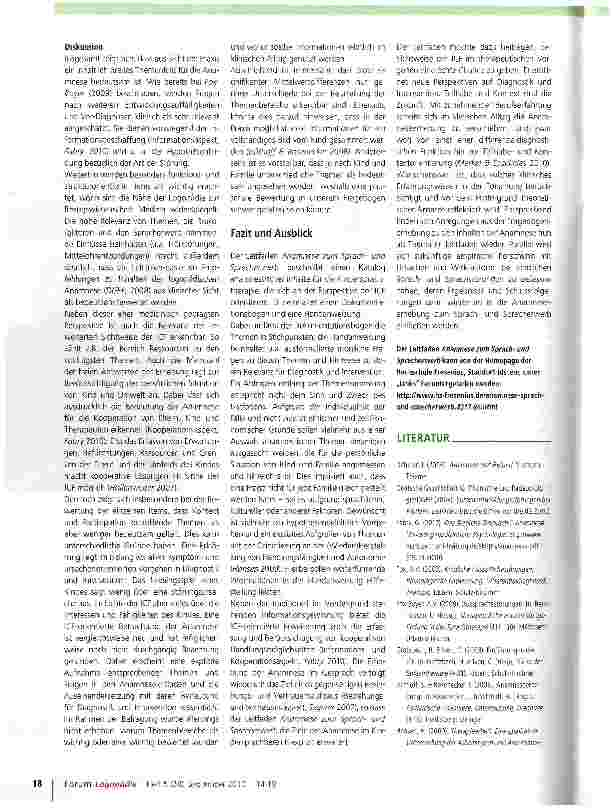 Vorschauseite 5: Der Anamneseleitfaden zum Sprachund Sprecherwerb
