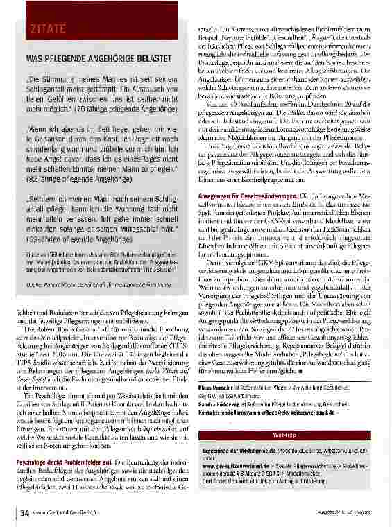 Vorschauseite 5: Neue Wege für die Pflege