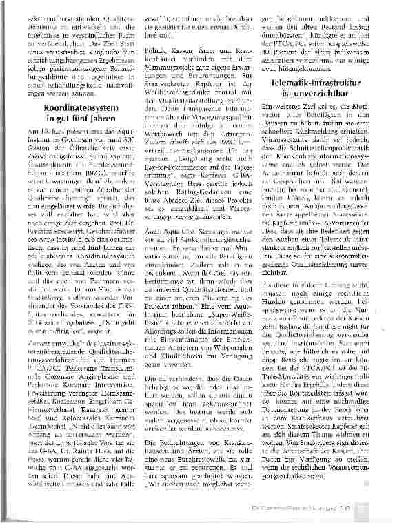Vorschauseite 2: Sektorenübergreifende Qualität