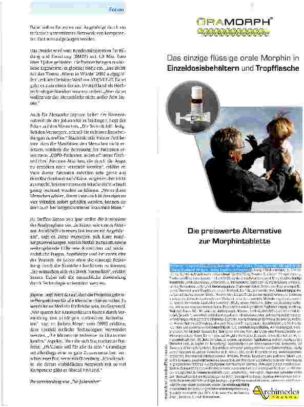 Vorschauseite 2: Projekt „PAALiativ unterstützt schwerkranke Menschen zu Hause