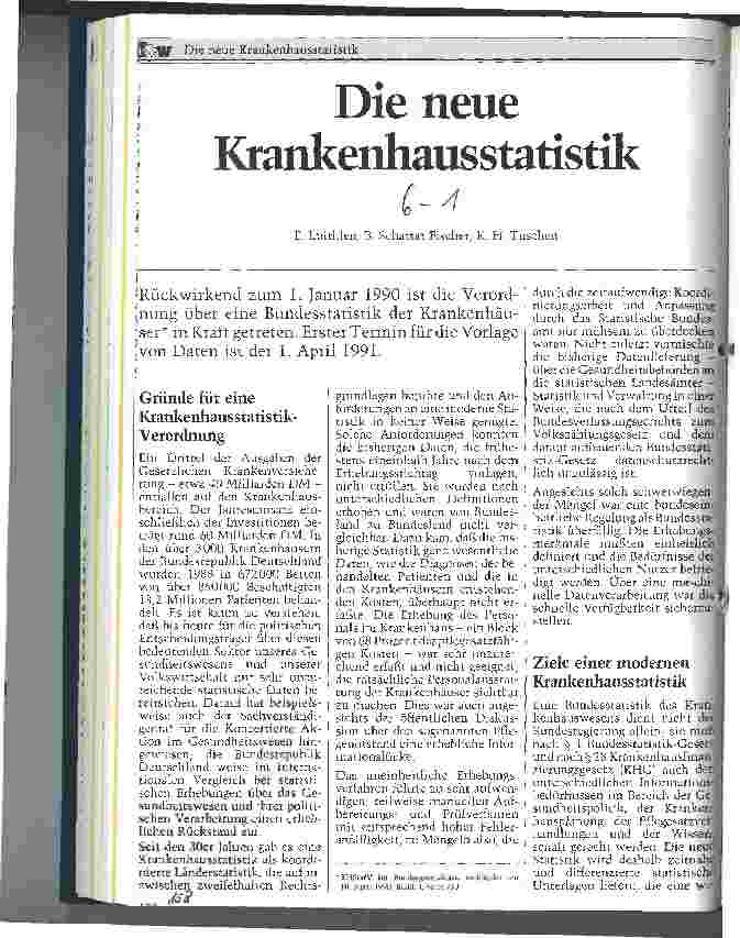 Vorschauseite 1: Die neue Krankenhausstatistik